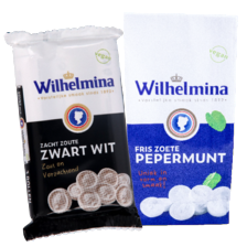 Wilhelmina pepermunt of zwart wit